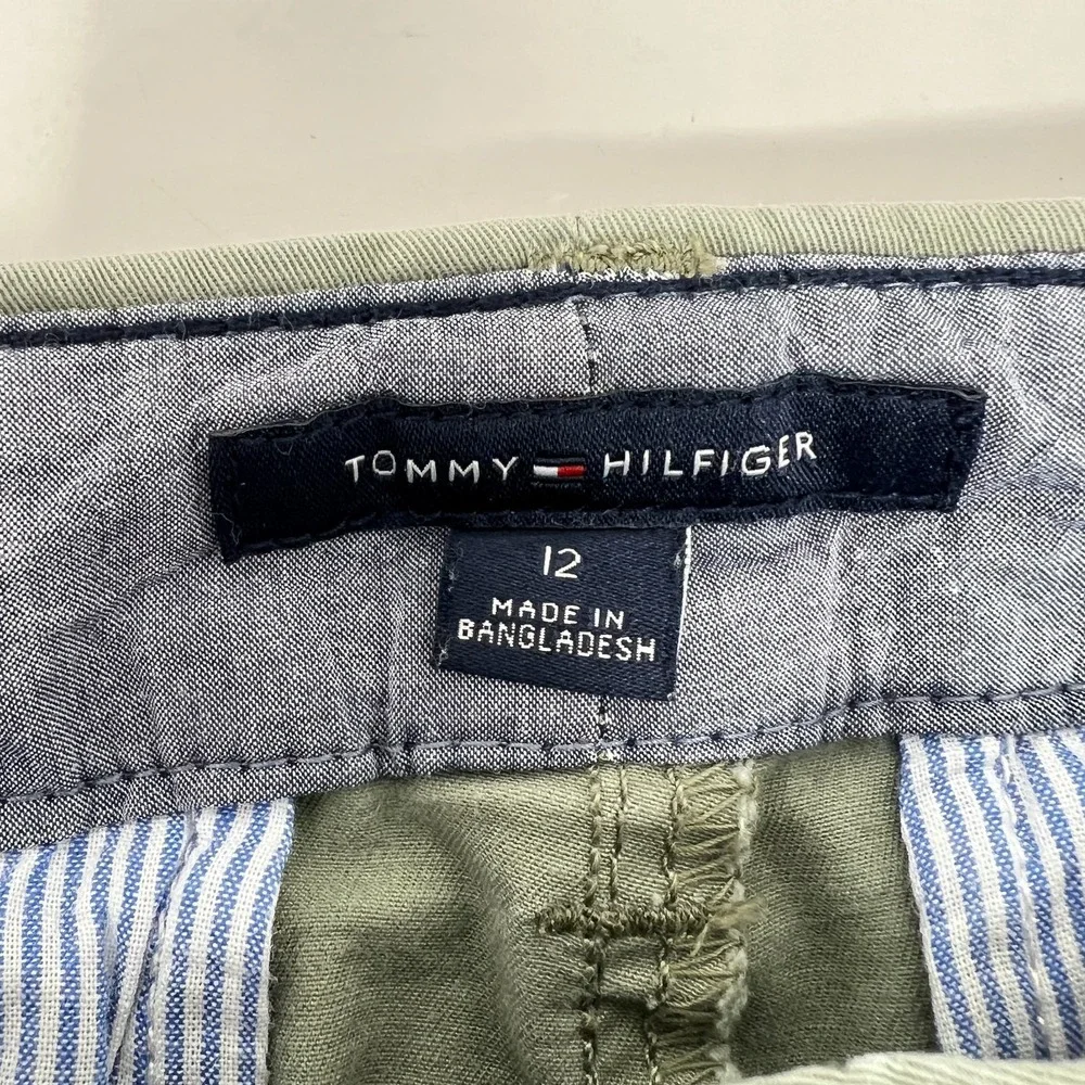 Tommy Hilfiger Ankle A La Cheville Pants Women's Light Olive Green Size 12